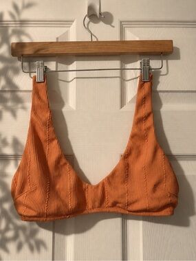 aerie Ribbed Scoop Bikini Top